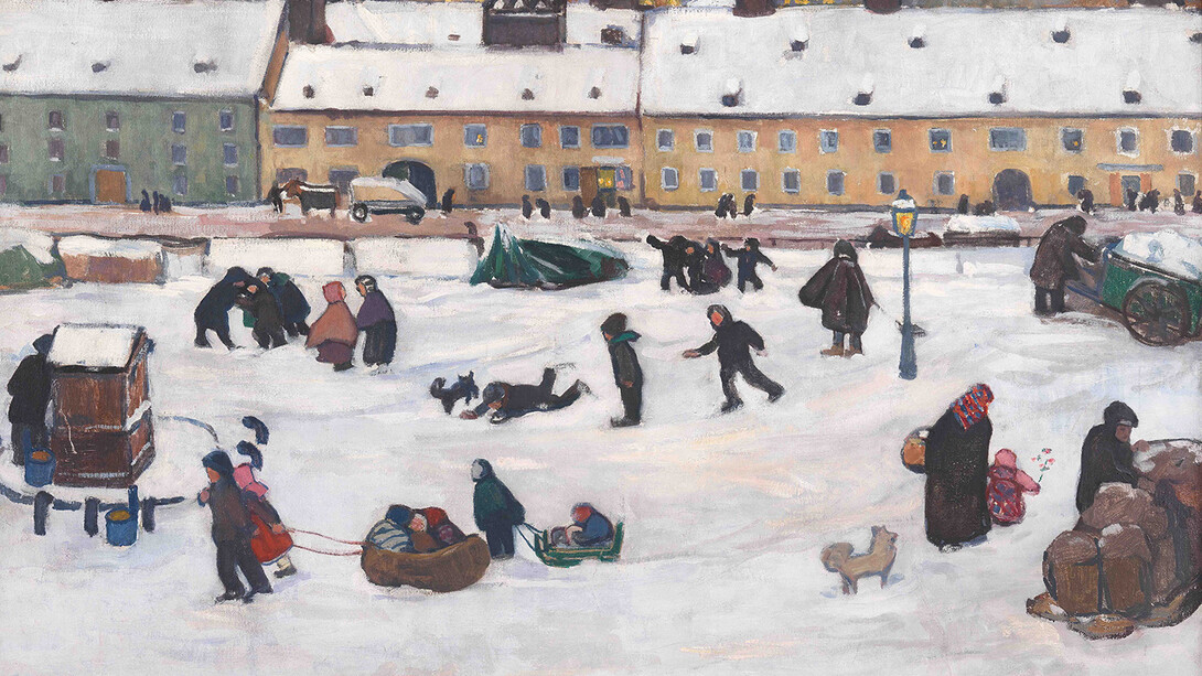 Broncia Koller, Erster Schnee (der Wiener Naschmarkt im Winter), 1911. Mit freundlicher Genehmigung des Wien Museums