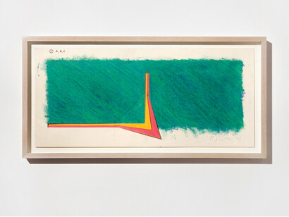 Richard Smith, Abstract Design, 1971, Watercolour and pastel on paper
