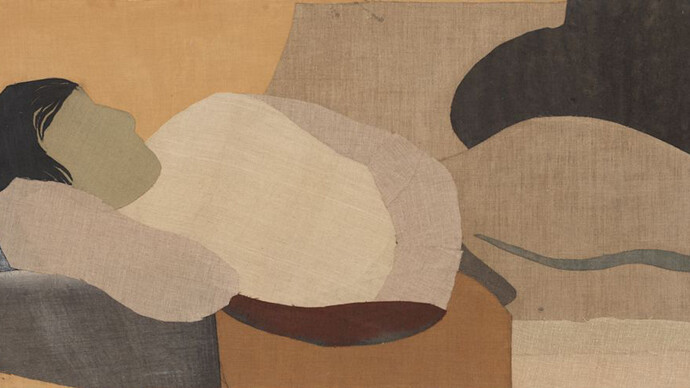 Alessandro Teoldi, Figura sdraiata, 2024. Courtesy of Marinaro Gallery
