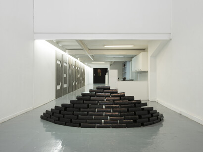 View of the exhibition of Avelino Sala "Walk to the end of the world". Image courtesy of ADN Gallery