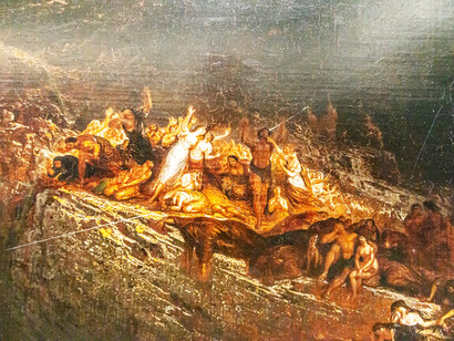 El horror que vive la mayor parte de la humanidad, a diario, siempre diferente y siempre igual, desmiente todo lo que pensábamos sobre el progreso de la humanidad. John Martin (1789–1854), "El diluvio", pintura, 1834, Yale Center for British Art , Connecticut, EE. UU.