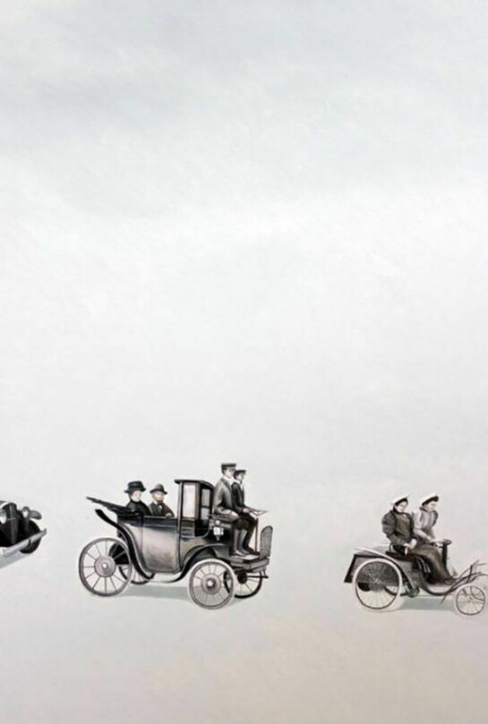 Pablo D'Antoni, Benz, 2012, oil on panel, 16 x 12 in.