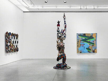 Sanford Biggers, Exhibition view. Courtesy of Marianne Boesky Gallery