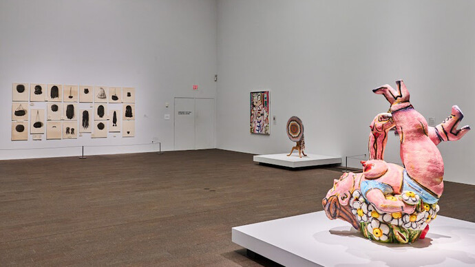 Various artists, Superficial matters: artists from the Svane gift and beyond, exhibition view. Courtesy of De Young Museum