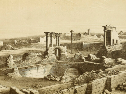 19th-century illustration of Syrian ruins