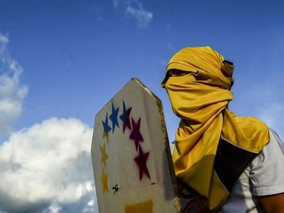 Disturbios en las calles de Caracas