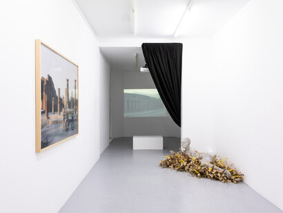 Romina De Novellis, Via Laurentina Km 0, exhibition view. Courtesy of Alberta Pane Gallery