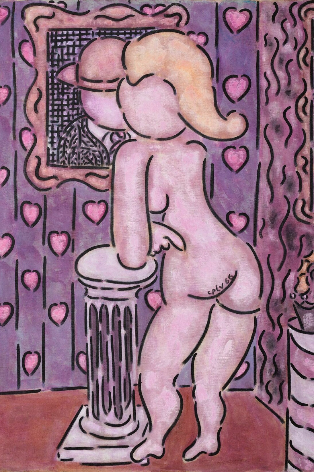 William N. Copley, Mother Figure, 1966, oil on canvas, 50 3/4 x 38 1/8 inches, 128.9 x 96.8 cm. Courtesy of Paul Kasmin Gallery
