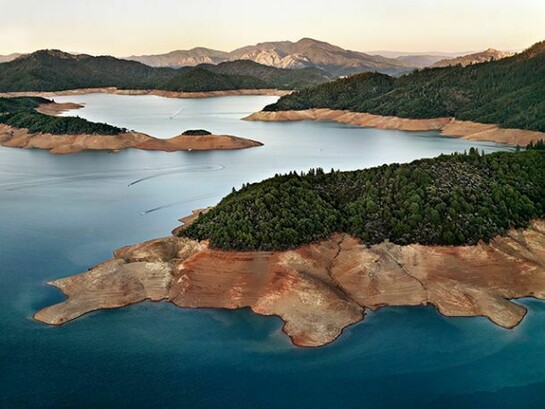 Edward Burtynsky, Shasta Lake Reservoir, Northern California, USA, 2009 Chromogenic color print 48 x 64"