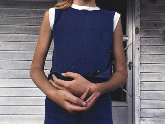 Dark Knees. WIlkes-Barre. December, 1974, 16 x 20 inch gelatin silver print  