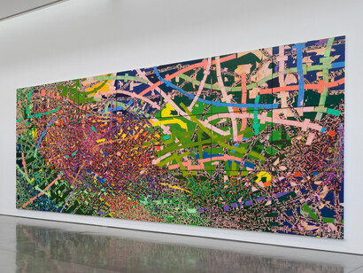 Various artists, Social abstraction, exhibition view. Courtesy of Gagosian Gallery