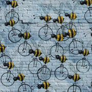 Matt Lively, 27 Beecycles. NEON District Mural. Commissioned by Virginia MOCA. Photograph by Glen McClure. October 2015