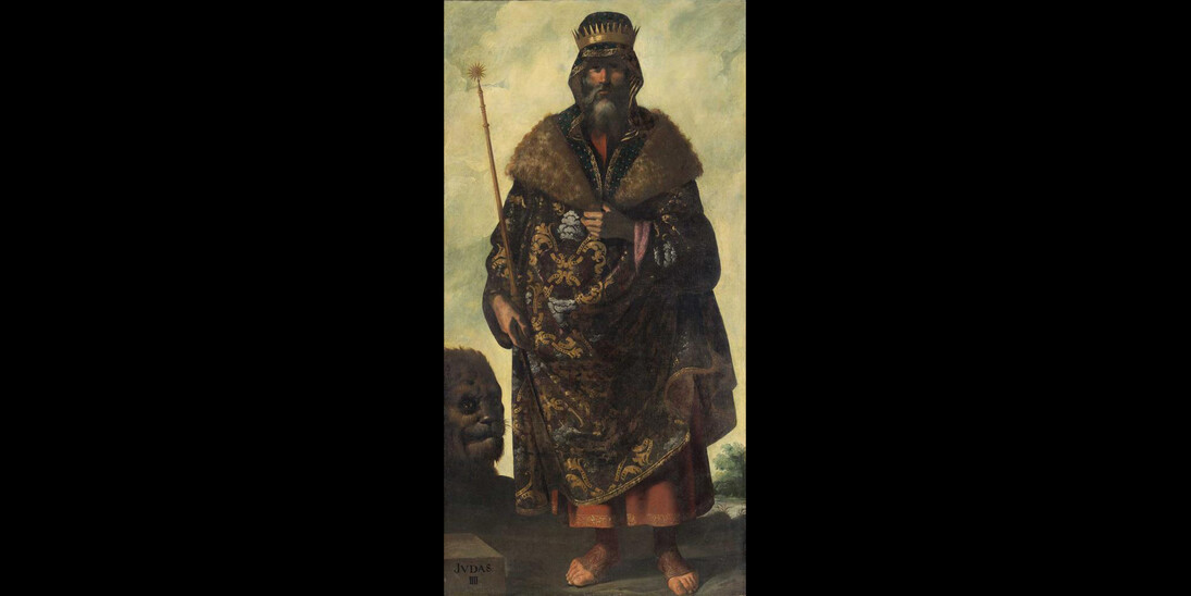 Francisco de Zurbarán (Spanish, 1598–1664), Judah, ca. 1640–45, Oil on canvas, 79 ¼ x 40 ¾ inches (201.3 x 103.5 cm) ©Auckland Castle Trust/Zurbarán Trust. Photo credit: Robert LaPrelle