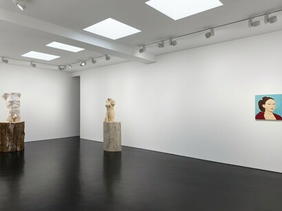 Stephan Balkenhol, Exhibition view. Courtesy of Stephen Friedman Gallery