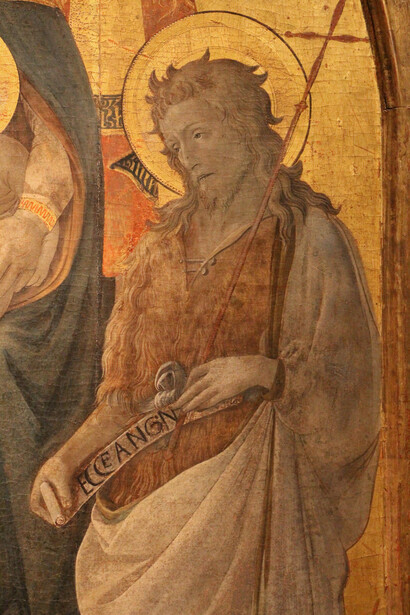 Filippo Lippi, Madonna del Ceppo, particolare