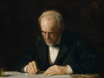 «The Writing Master» (1882), Thomas Eakins 