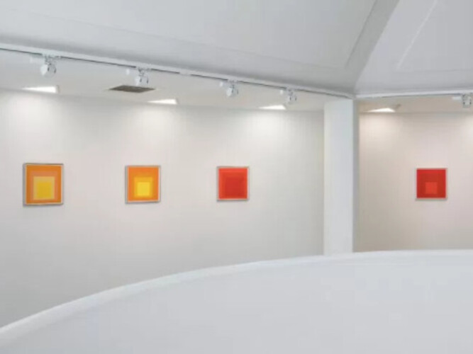 Josef Albers in Mexico, Exhibition view. Courtesy of Guggenheim Museum
 