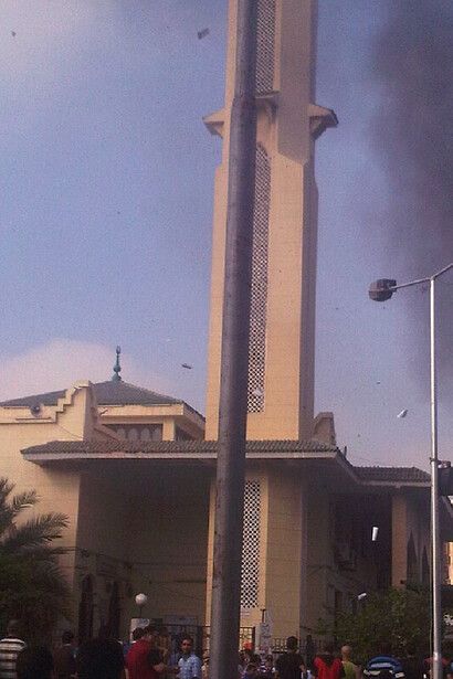 Security forces seize and burn militancy-linked documents found in Mosque in Ismailia, Egypt
