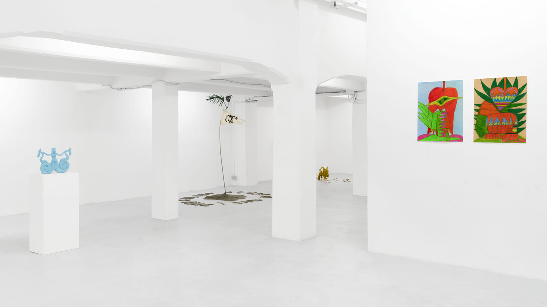 Anthony Coleman and Guadalupe Salgado, Near to singularity, unclear which side…exhibition view. Courtesy of The Flat - Massimo Carasi