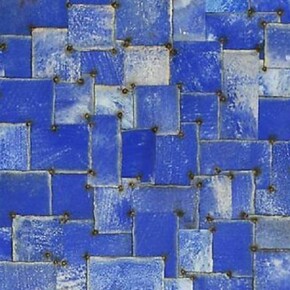 Nathan Slate Joseph Time for Peace III (detail), 2004 Pure color pigment on galvanized steel 96 x 48"