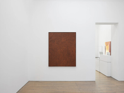 Lorna Ward Napanangka, Yukultji Napangati, and John West Tjupurrula, Portals to place: three Papunya Tula artists, exhibition view. Courtesy of Edel Assanti 