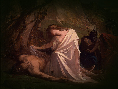 'Antígona del lado de Polinices', Jean-Joseph Benjamin-Constant, 1868