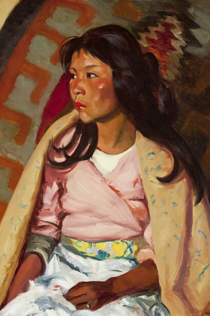 Robert Henri, Indian Girl of Santa Clara, 1917. Oil on canvas. Museum purchase.
