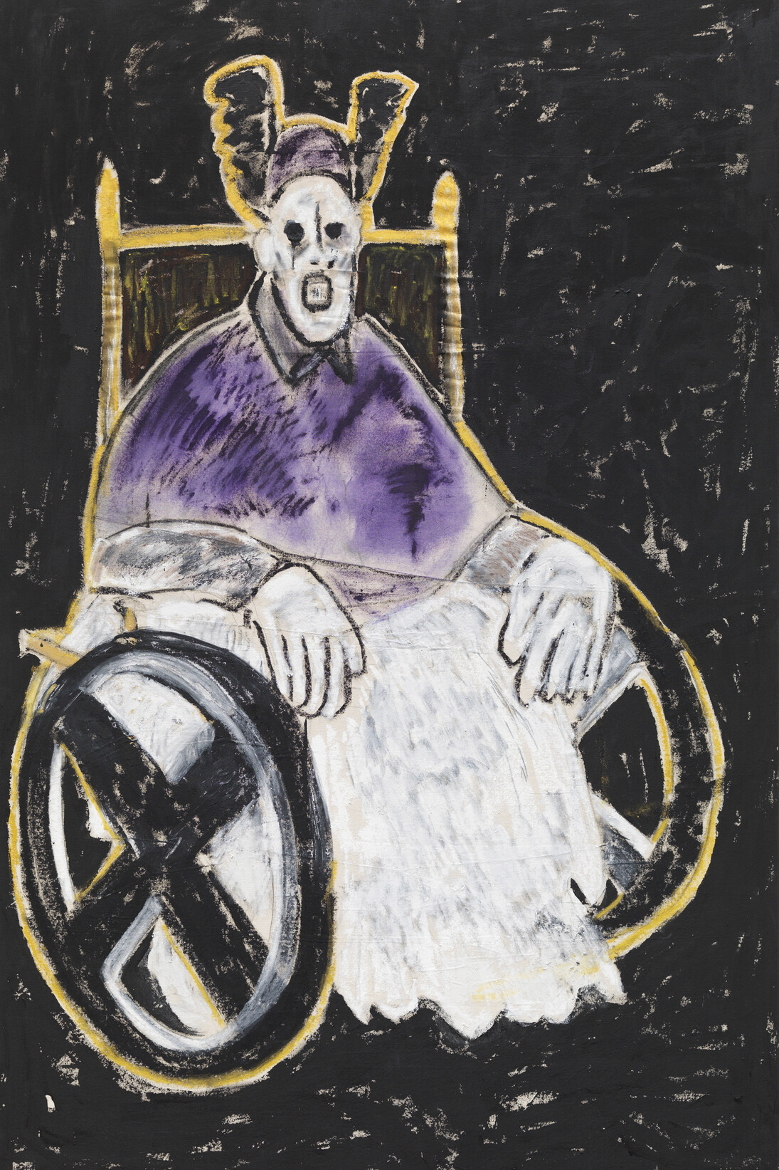 John Scott, Innocent Pope, 2014, Mixed media on canvas, 205.7 x 134.6 cm, 81 x 53 in (AFG 53522)
(Paintings), Courtesy of the artist and Flowers Gallery, London/New York
