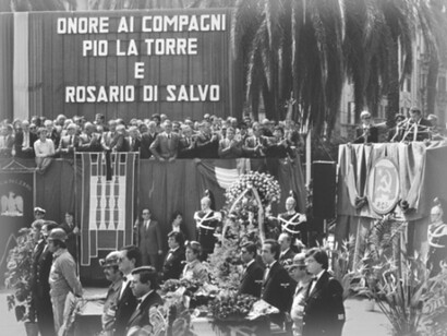 I funerali di Pio La Torre e del suo autista Rosario Di Salvo
