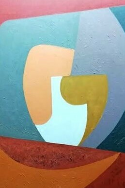 Detalle de Harold Fonseca, "Génesis III", óleo sobre tela, s/f