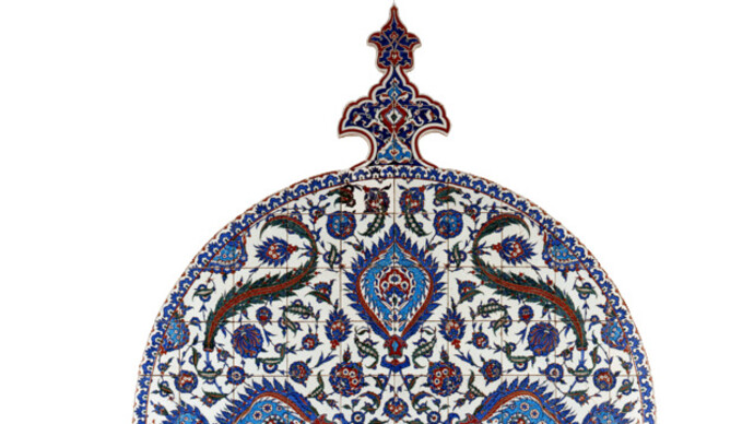 Tiled Arch, Ottoman dynasty, Mid 16th Century Iznik/Turkey glazed fritware