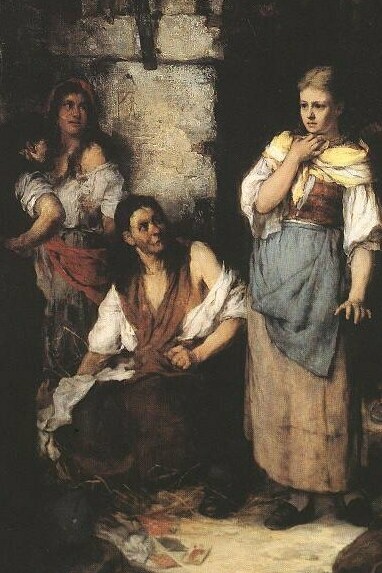 "Mujeres en la prisión", óleo sobre lienzo, Ottó Baditz, 1899