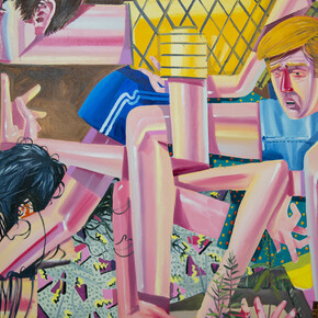 Ákos Ezer, Shopping Spree, 2019, Oil on canvas, 200x270 cm ©Copyright by the artists and Galerie Droste