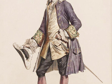 Costume from the reign of Louis XV, 1750, No. 98