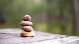 A set of rock stacked on top of each other, in equilibrium