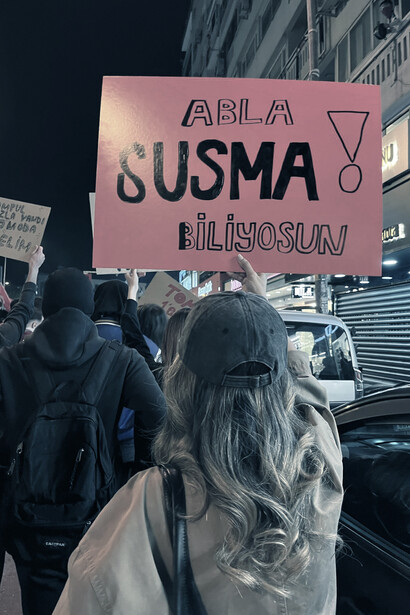 In March 2025, demonstrators in Turkey took to the streets with banners to protest the arrest of Istanbul's mayor