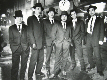 Ed van der Elsken, Gangsters, Osaka, Japan, 1960. Courtesy of Howard Greenberg Gallery