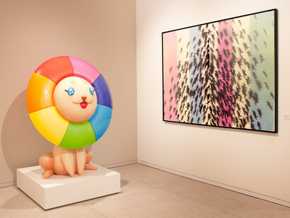 Various artists, Pim pam pop, exhibition view. Courtesy of Opera Gallery