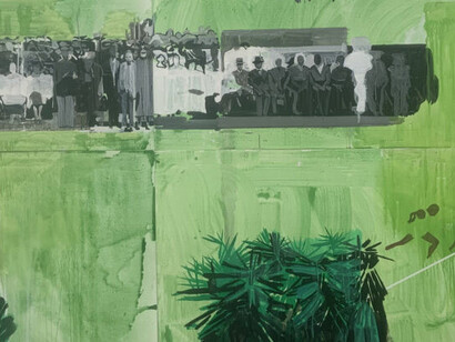 Hurvin Anderson, Passenger opportunity. Courtesy of Pérez Art Museum Miami