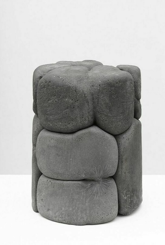 Damián Ortega, Mythic language organ. Object / organ, 2013, 5 individual pieces, concrete and pigment, 31 x 27 x 27 cm, © Damián Ortega, Photo: Ben Westoby