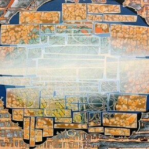 2012, Acrylic on panel, 36 x 38 inches