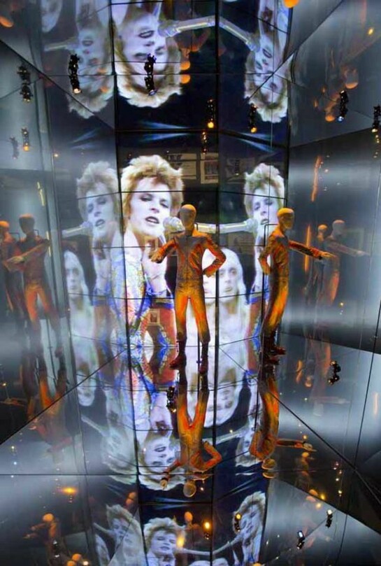 David Bowie, Installation view, David Bowie is, Victoria and Albert Museum, London. March 23 - August 11, 2013. Courtesy The David Bowie Archive. Photo © Victoria and Albert Museum, London. 