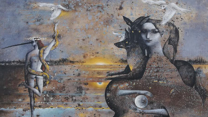 Octavia Monaco, Cieli Vespertini, particolare 
