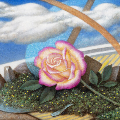 Mark Spencer, Peace rose (detail). Courtesy of Evoke Contemporary