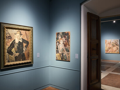 Felice Carena, Life in pain, exhibition view. Courtesy of Fondazione MUS.E