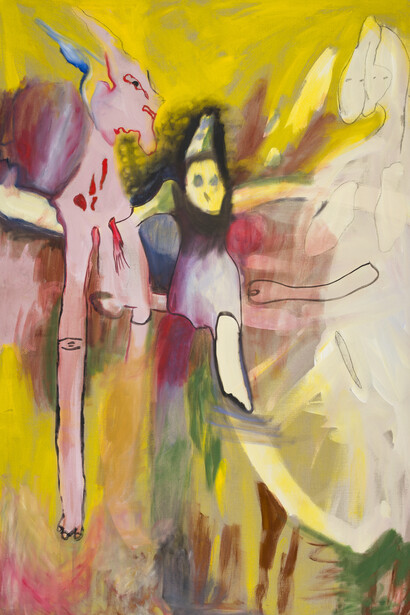 Maria Wæhrens, See you in heaven IIII (detail), 2025. Courtesy of the artist and Wilson Saplana Gallery. Photo by David Stjernholm