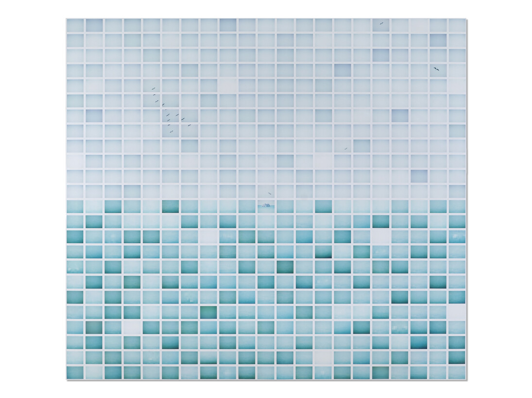 John Messinger, The Day We Saw It All, 504 sheets of instant film, 89.25 x 81 in. 2014 (1 of 1)