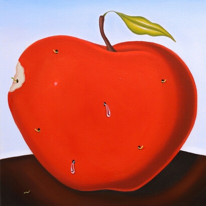 Carly Owens Weiss, Bad apple, 2024. Courtesy of Tracey Morgan Gallery