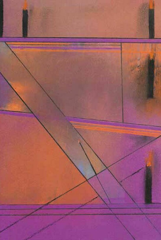 David Blackburn, Freeway, 1984, pastel, 39 x 32 cm, 153⁄8 x 125 ⁄8 in