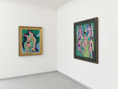 Ernst Ludwig Kirchner erfindet sich neu, ausstellungsansicht. Mit freundlicher genehmigung der Galerie Henze und Ketterer